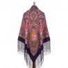 PAVLOVO POSAD RUSSIAN SHAWL 148x148 cm 58x58" 100% Wool Scarf Wrap 1845-14