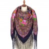 PAVLOVO POSAD RUSSIAN SHAWL 148x148 cm 58x58" 100% Wool Scarf Wrap 1845-14