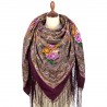 PAVLOVO POSAD RUSSIAN SHAWL 148x148 cm 58x58" 100% Wool Scarf Wrap 1845-8