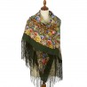 PAVLOVO POSAD RUSSIAN SHAWL 148x148 cm 58x58" 100% Wool Scarf Wrap 1731-10