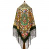 PAVLOVO POSAD RUSSIAN SHAWL 148x148 cm 58x58" 100% Wool Scarf Wrap 1731-10