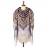 PAVLOVO POSAD RUSSIAN SHAWL 148x148 cm 58x58" 100% Wool Scarf Wrap 1906-15