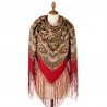 PAVLOVO POSAD RUSSIAN SHAWL 148x148 cm 58x58" 100% Wool Scarf Wrap 1906-5