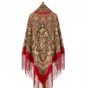 PAVLOVO POSAD RUSSIAN SHAWL 148x148 cm 58x58" 100% Wool Scarf Wrap 1906-5