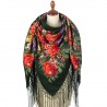 PAVLOVO POSAD RUSSIAN SHAWL 148x148 cm 58x58" 100% Wool Scarf Wrap 235-10