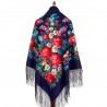 PAVLOVO POSAD RUSSIAN SHAWL 148x148 cm 58x58" 100% Wool Scarf Wrap 235-14