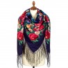 PAVLOVO POSAD RUSSIAN SHAWL 148x148 cm 58x58" 100% Wool Scarf Wrap 235-14