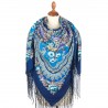 PAVLOVO POSAD RUSSIAN SHAWL 148x148 cm 58x58" 100% Wool Scarf Wrap 341-14