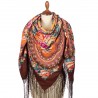 PAVLOVO POSAD RUSSIAN SHAWL 148x148 cm 58x58" 100% Wool Scarf Wrap 341-16