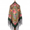 PAVLOVO POSAD RUSSIAN SHAWL 148x148 cm 58x58" 100% Wool Scarf Wrap 341-29