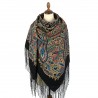 PAVLOVO POSAD RUSSIAN SHAWL 148x148 cm 58x58" 100% Wool Scarf Wrap 356-19