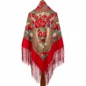 PAVLOVO POSAD RUSSIAN SHAWL 148x148 cm 58x58" 100% Wool Scarf Wrap 377-5