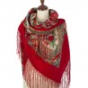 PAVLOVO POSAD RUSSIAN SHAWL 148x148 cm 58x58" 100% Wool Scarf Wrap 377-5