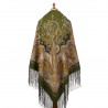 PAVLOVO POSAD RUSSIAN SHAWL 148x148 cm 58x58" 100% Wool Scarf Wrap 970-10