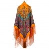 PAVLOVO POSAD RUSSIAN SHAWL 148x148 cm 58x58" 100% Wool Scarf Wrap 970-2