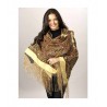 PAVLOVO POSAD RUSSIAN SHAWL 148x148 cm 58x58" 100% Wool Scarf Wrap 992-0