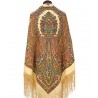 PAVLOVO POSAD RUSSIAN SHAWL 148x148 cm 58x58" 100% Wool Scarf Wrap 992-0