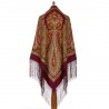 PAVLOVO POSAD RUSSIAN SHAWL 148x148 cm 58x58" 100% Wool Scarf Wrap 992-6