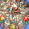 PAVLOVO POSAD RUSSIAN SHAWL 72x72 cm 28x28" 100% Wool Scarf 1756-13