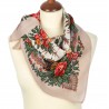 PAVLOVO POSAD RUSSIAN SHAWL 72x72 cm 28x28" 100% Wool Scarf 1756-2