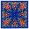 PAVLOVO POSAD RUSSIAN SHAWL 72x72 cm 28x28" 100% Wool Scarf no Fringe 1878-13