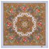 PAVLOVO POSAD RUSSIAN SHAWL 72x72 cm 28x28" 100% Wool Scarf no Fringe 1879-13