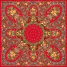 PAVLOVO POSAD RUSSIAN SHAWL 146x146 cm 57x57" 100% Wool Scarf Wrap Silk Fringe 1121-3