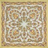 PAVLOVO POSAD RUSSIAN SHAWL 146x146 cm 57x57" 100% Wool Scarf Wrap Silk Fringe 1511-2