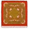 PAVLOVO POSAD RUSSIAN SHAWL 146x146 cm 57x57" 100% Wool Scarf Wrap Silk Fringe 1694-5