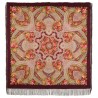 PAVLOVO POSAD RUSSIAN SHAWL 146x146 cm 57x57" 100% Wool Scarf Wrap Silk Fringe 1723-7