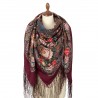 PAVLOVO POSAD RUSSIAN SHAWL 148x148 cm 58x58" 100% Wool Scarf Wrap 1760-6