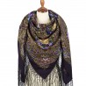PAVLOVO POSAD RUSSIAN SHAWL 148x148 cm 58x58" 100% Wool Scarf Wrap 1815-15