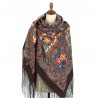 PAVLOVO POSAD RUSSIAN SHAWL 148x148 cm 58x58" 100% Wool Scarf Wrap 1815-17