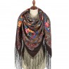 PAVLOVO POSAD RUSSIAN SHAWL 148x148 cm 58x58" 100% Wool Scarf Wrap 1815-17
