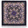 PAVLOVO POSAD RUSSIAN SHAWL 146x146 cm 57x57" 100% Wool Scarf Wrap Silk Fringe 1797-15