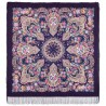 PAVLOVO POSAD RUSSIAN SHAWL 146x146 cm 57x57" 100% Wool Scarf Wrap Silk Fringe 1800-15