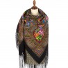 PAVLOVO POSAD RUSSIAN SHAWL 148x148 cm 58x58" 100% Wool Scarf Wrap 1815-18