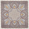 PAVLOVO POSAD RUSSIAN SHAWL 146x146 cm 57x57" 100% Wool Scarf Wrap Silk Fringe 406-3