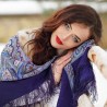 PAVLOVO POSAD RUSSIAN SHAWL 146x146 cm 57x57" 100% Wool Scarf Wrap Silk Fringe 710-14