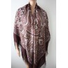 PAVLOVO POSAD RUSSIAN SHAWL 146x146 cm 57x57" 100% Wool Scarf Wrap Silk Fringe 710-17