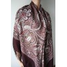 PAVLOVO POSAD RUSSIAN SHAWL 146x146 cm 57x57" 100% Wool Scarf Wrap Silk Fringe 710-17