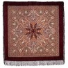 PAVLOVO POSAD RUSSIAN SHAWL 146x146 cm 57x57" 100% Wool Scarf Wrap Silk Fringe 710-17