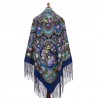 PAVLOVO POSAD RUSSIAN SHAWL 148x148 cm 58x58" 100% Wool Scarf Wrap 1838-14