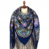 PAVLOVO POSAD RUSSIAN SHAWL 148x148 cm 58x58" 100% Wool Scarf Wrap 1838-14