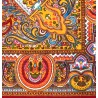 PAVLOVO POSAD RUSSIAN SHAWL 146x146 cm 57x57" 100% Wool Scarf Wrap Silk Fringe 710-5