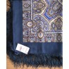 PAVLOVO POSAD RUSSIAN SHAWL 146x146 cm 57x57" 100% Wool Scarf Wrap Silk Fringe 762-14