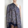 PAVLOVO POSAD RUSSIAN SHAWL 146x146 cm 57x57" 100% Wool Scarf Wrap Silk Fringe 762-14