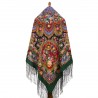 PAVLOVO POSAD RUSSIAN SHAWL 148x148 cm 58x58" 100% Wool Scarf Wrap 1838-9