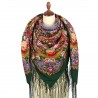 PAVLOVO POSAD RUSSIAN SHAWL 148x148 cm 58x58" 100% Wool Scarf Wrap 1838-9