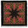 PAVLOVO POSAD RUSSIAN SHAWL 146x146 cm 57x57" 100% Wool Scarf Wrap Woolen Fringe 325-18
